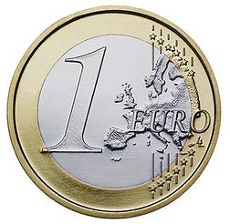 € 1 moeda