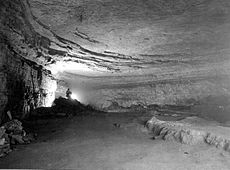 A Rotunda Room at Mammoth Cave.