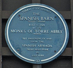A placa Espanhol Barn, Torquay.jpg