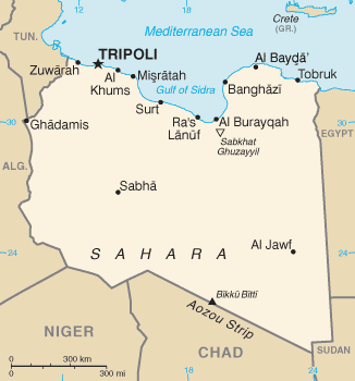 Mapa De Líbia